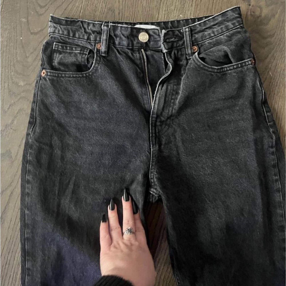 Black Straight Leg Zara Jeans